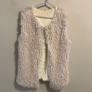 Code xl Faux Fur Vest in Beige